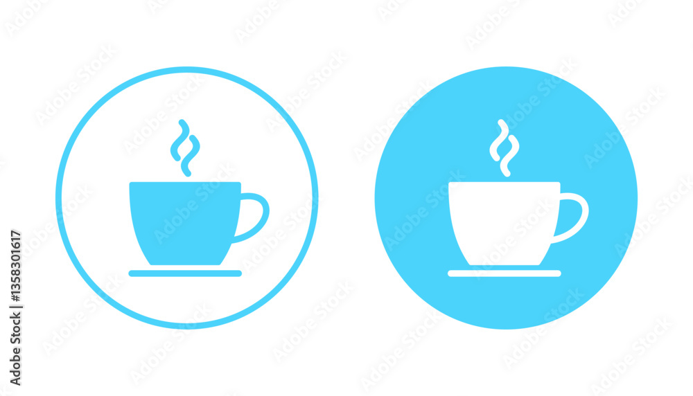 Obraz premium coffee cup icon vector. cup a coffee sign and symbol