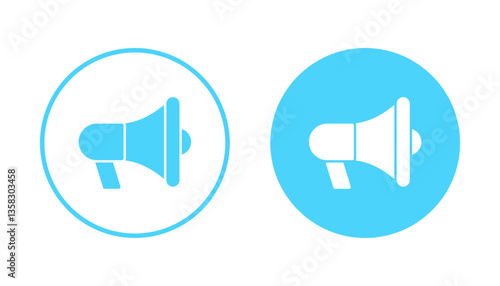 Megaphone icon vector. Loudspeaker sign and symbol