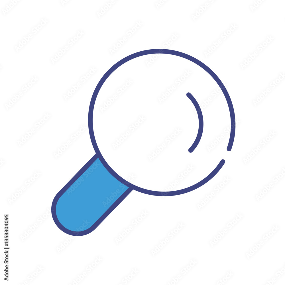 Magnifying Glass icon vector stock illustration Magnifying Glass icon vector stock illustration