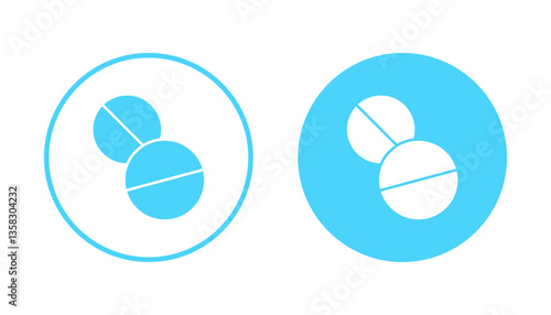 Pills icon vector. capsule icon. Drug sign and symbol