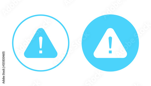 Exclamation danger icon vector. attention sign and symbol. attention sign