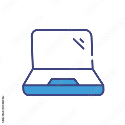 Laptop icon vector stock illustration