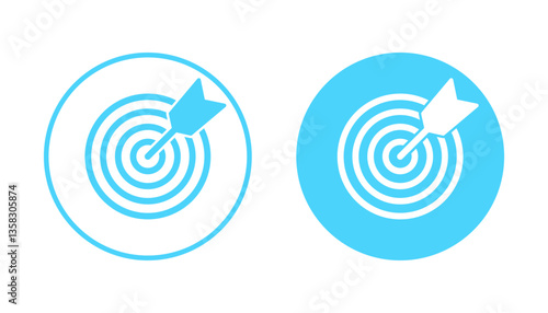 Target icon vector. goal icon vector. target marketing sign and symbol