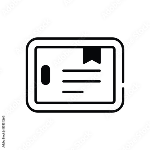 Tablet icon vector stock illustration
