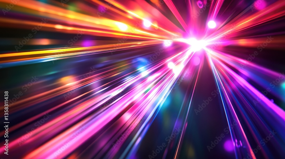 Vibrant Light Rays in Motion Creating a Colorful Background with Dynamic Flair and Energetic Vibes Vibrant Light Rays in Motion Creating a Colorful Background with Dynamic Flair and Energetic Vibes