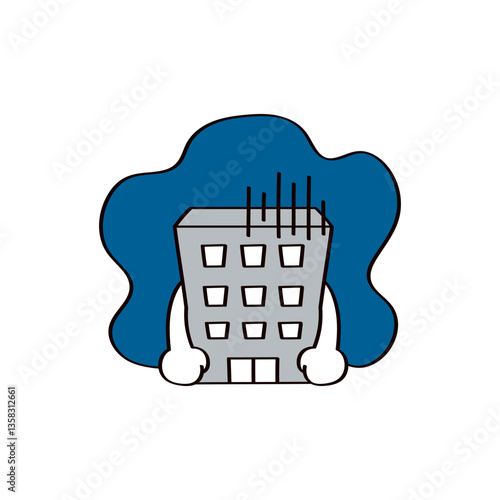 会社のキャラクターのイラスト