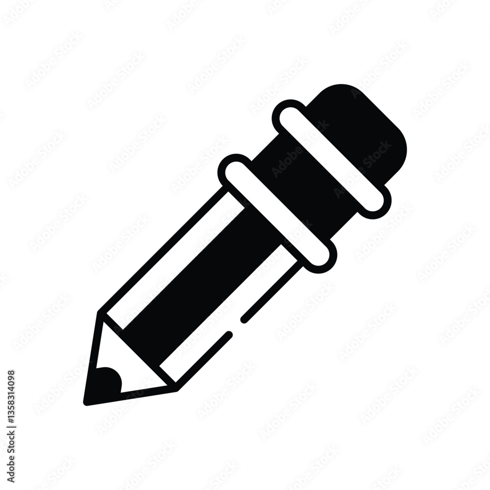 Pencil icon vector stock illustration Pencil icon vector stock illustration