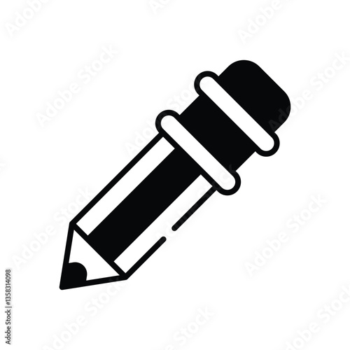 Pencil  icon vector stock illustration