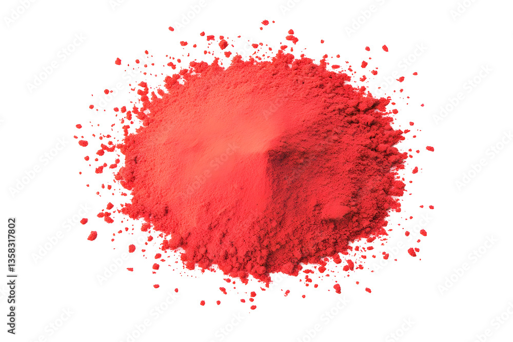 Isolated Transparent Red Powder Pigment Material for Cosmetic Beauty Isolated Transparent Red Powder Pigment Material for Cosmetic Beauty
