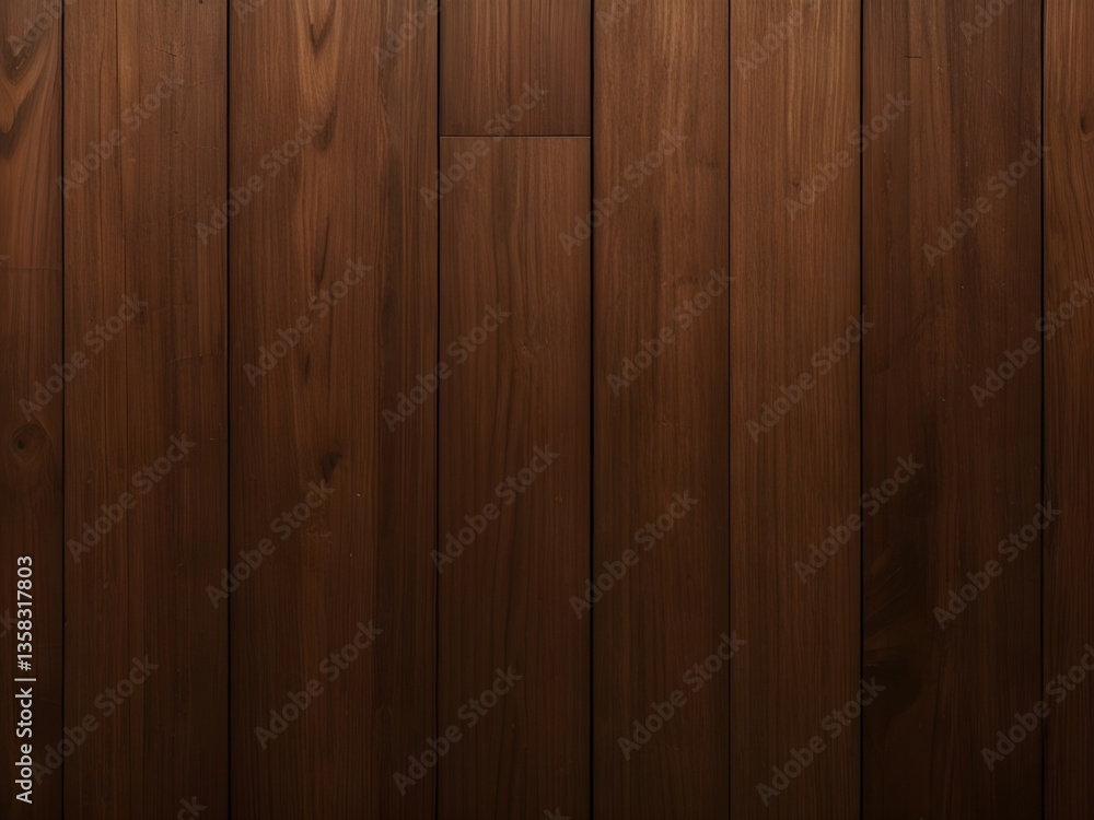 Obraz premium Realistic Wooden Background with Rich Brown Tones and Natural Grain Texture