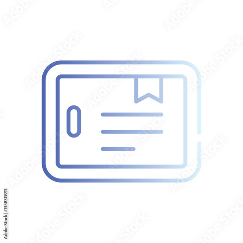 Tablet icon vector stock illustration