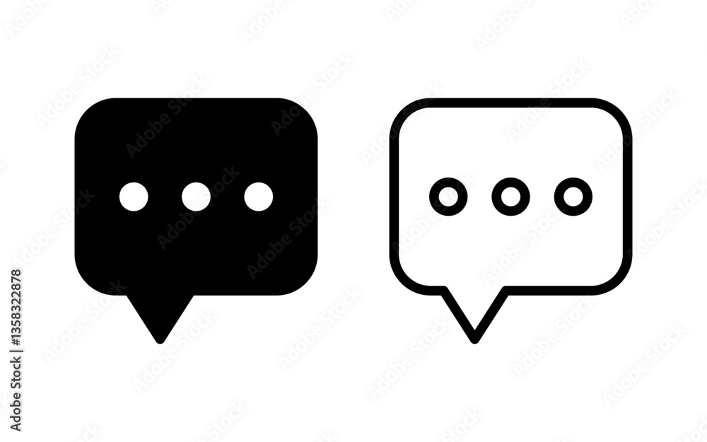 Chat icon vector illustration. speech bubble sign and symbol. comment icon. message Chat icon vector illustration. speech bubble sign and symbol. comment icon. message
