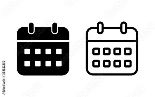 Calendar icon vector illustration. Calender sign and symbol. Schedule icon symbol