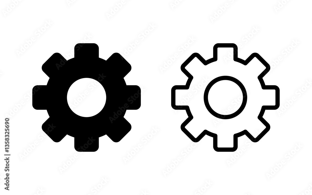 setting Icon vector illustration. Cog settings sign and symbol. Gear Sign setting Icon vector illustration. Cog settings sign and symbol. Gear Sign