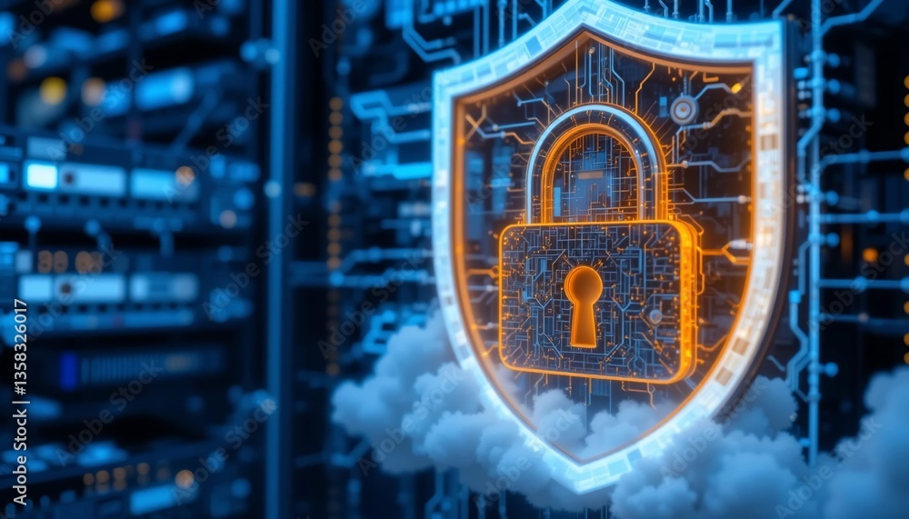 Digital Security Cyber Protection Network Shield Data Encryption Cloud Computing Safety Digital Security Cyber Protection Network Shield Data Encryption Cloud Computing Safety