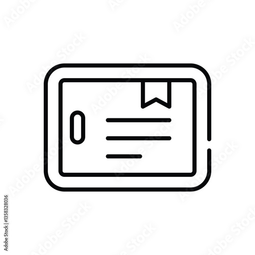 Tablet icon vector stock illustration