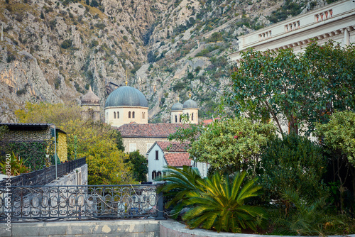 Old town of Kotor city in Montenegro