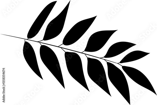 Hand Drawn Stylized Leaf Illustration