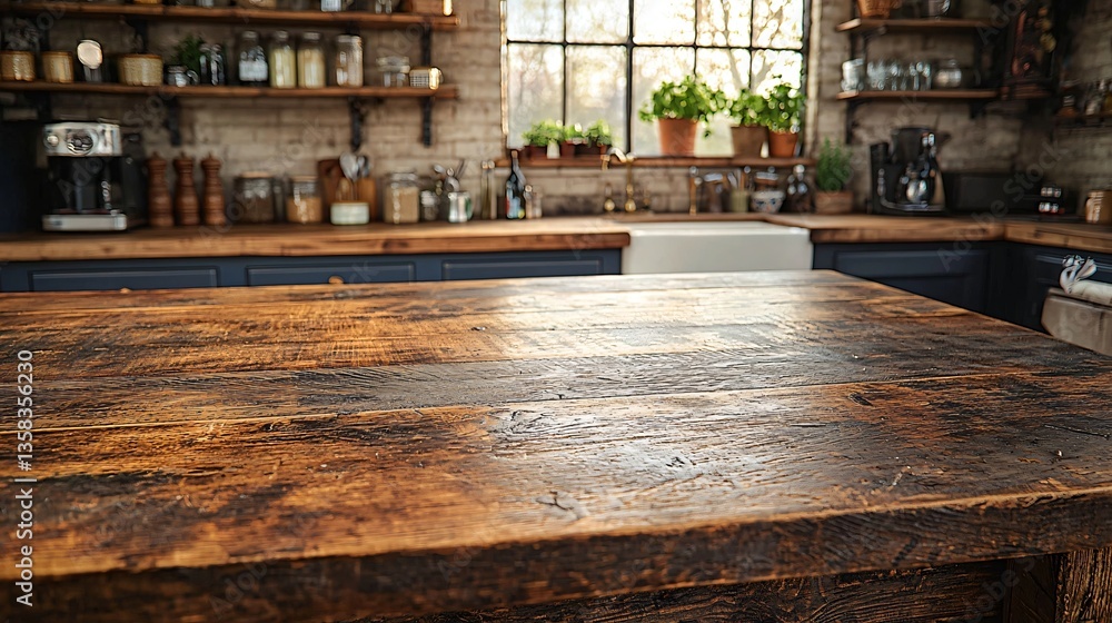 Fototapeta premium Rustic kitchen countertop