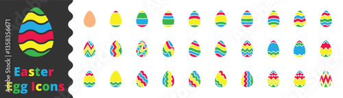 easter eggs icon, egg, decoration, celebration, chicken egg,Symbol Perfect Design Simple Set For Using In Web Site Logo App UI Infographics Report, Vector Illustration