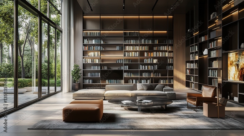 Spacious Living Room with Modern Design and Abundant Natural Light Spacious Living Room with Modern Design and Abundant Natural Light