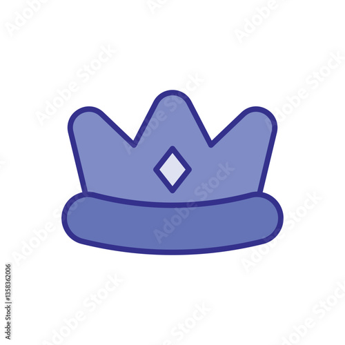 Crown icon vector stock illustration
