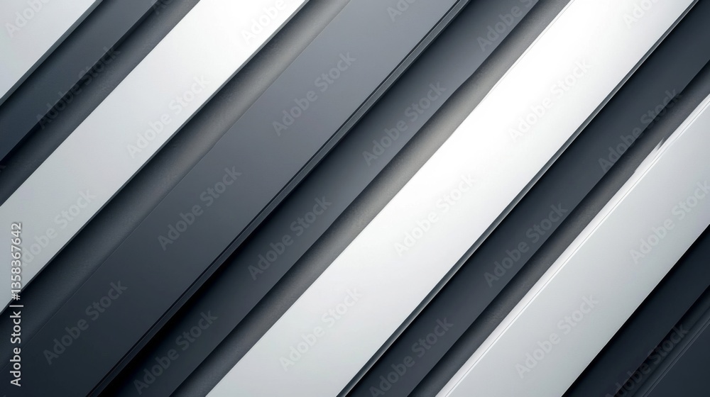 Fototapeta premium Abstract Diagonal Grey and Silver Lines Background