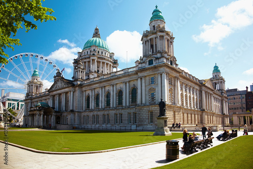 Belfast City Hall and Ferris wheel