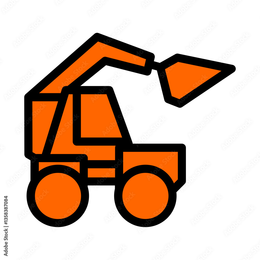 Naklejka premium toy truck icon