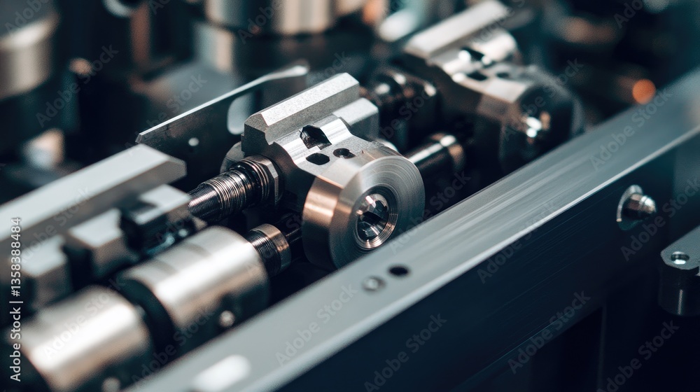 A close-up of a calibrated precision gemstone faceting machine with a diamond saw blade. A close-up of a calibrated precision gemstone faceting machine with a diamond saw blade.