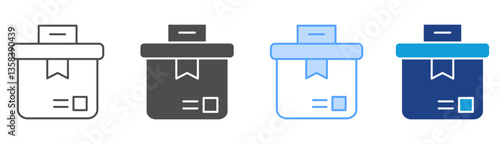 Ballot Icon Set Multiple Style Collection