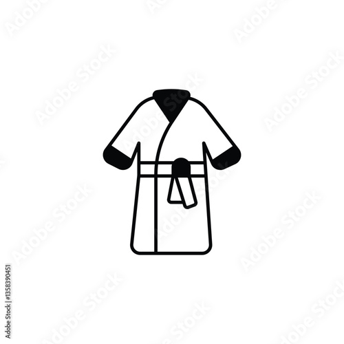 Robe icon design with white background stock illustration
