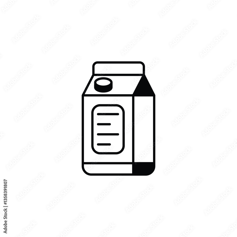 Milk icon design with white background stock illustration Milk icon design with white background stock illustration