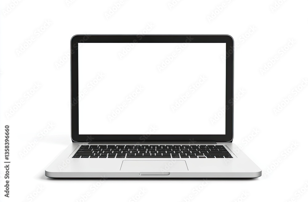 Modern laptop with blank screen (3) Modern laptop with blank screen (3)