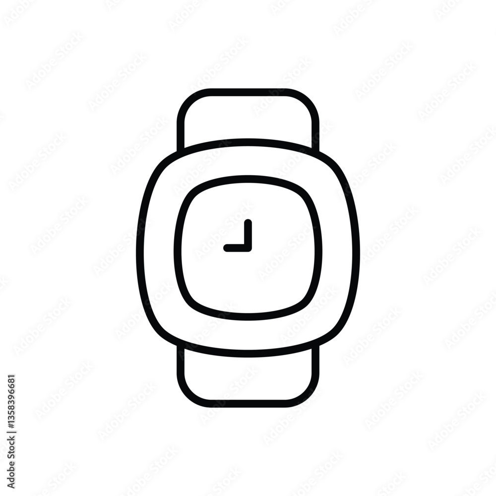 Wristwatch icon vector stock illustration Wristwatch icon vector stock illustration