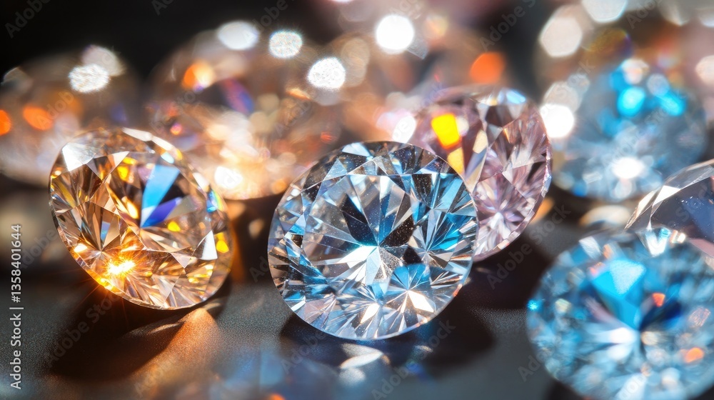 A collection of diamond-cutting templates, guiding the precise shaping of raw gemstones. A collection of diamond-cutting templates, guiding the precise shaping of raw gemstones.