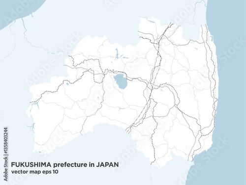 日本の福島県のシンプルなロードマップ