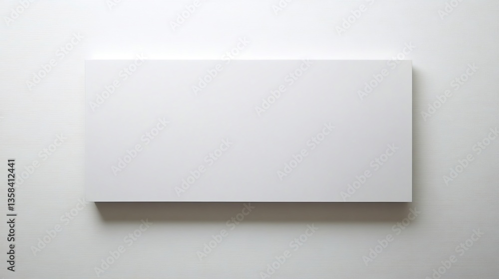 Simple white background with an empty board for creative content display ideal for workspace or office concepts Simple white background with an empty board for creative content display ideal for workspace or office concepts