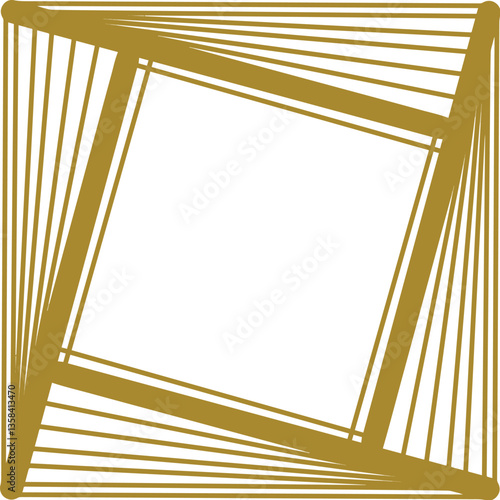 twisted square seamless frame border design