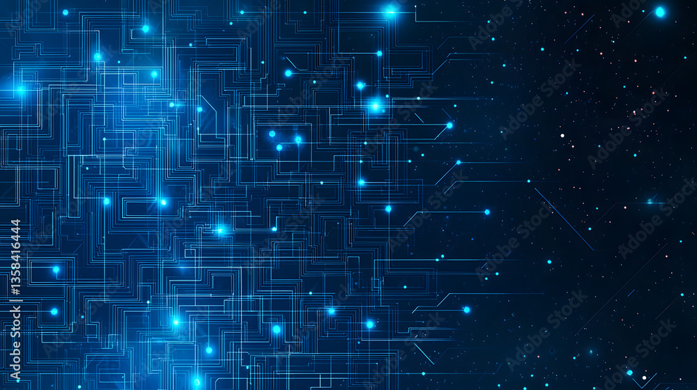 Abstract Digital Maze Pattern with Interconnected Circuit Elements.
Abstract Digital Maze Pattern with Interconnected Circuit Elements.