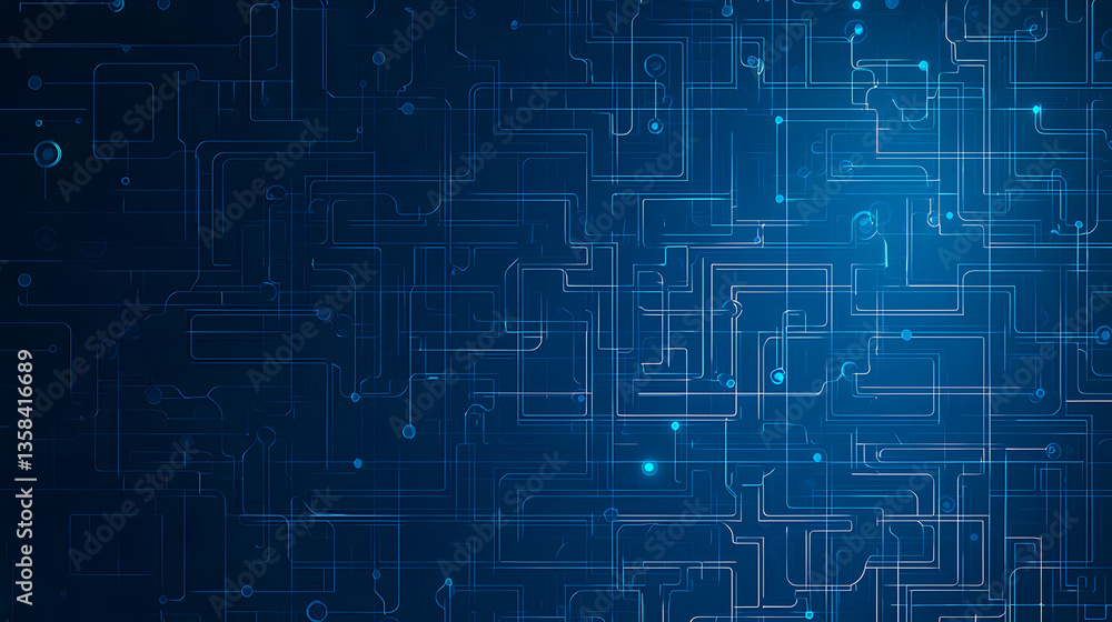 Abstract Digital Maze Pattern with Interconnected Circuit Elements.
Abstract Digital Maze Pattern with Interconnected Circuit Elements.