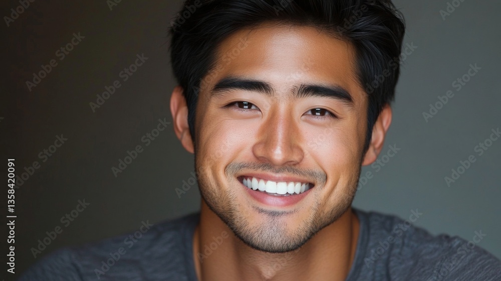 Portrait of a Happy Young Man Smiling Portrait of a Happy Young Man Smiling