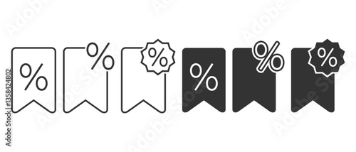 Save discount icon. illustration vector