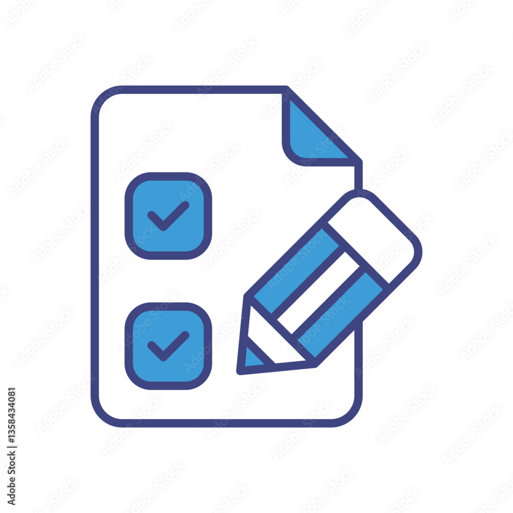Questionnaire icon vector stock illustration Questionnaire icon vector stock illustration