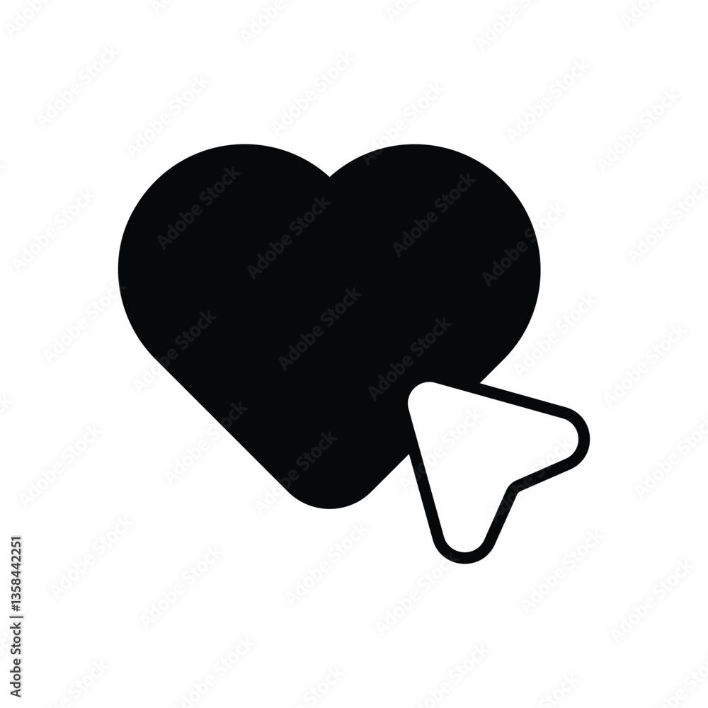 Add Like icon vector stock illustration Add Like icon vector stock illustration