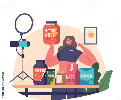Blogger influencer advertising sport nutrition