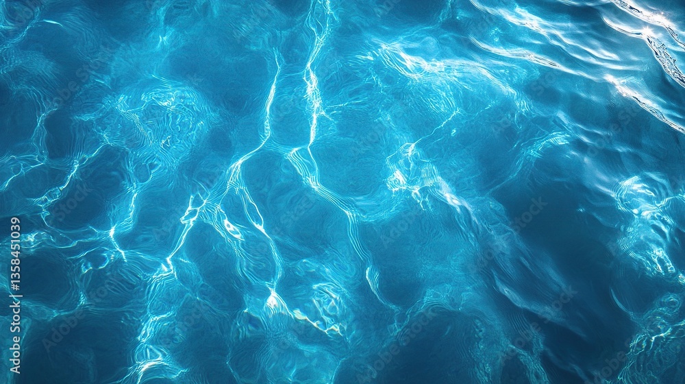 Simple Abstract Background of Clear Water Texture and Reflection