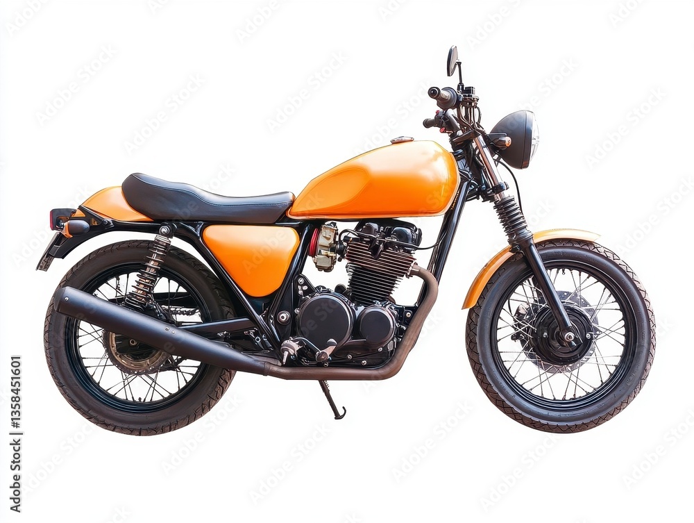 Obraz premium Classic Orange Motorcycle Model