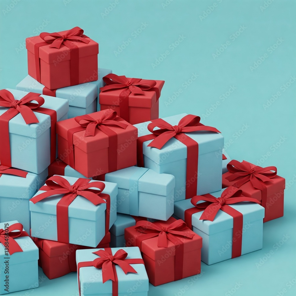 Fototapeta premium gift box with ribbon and blank space