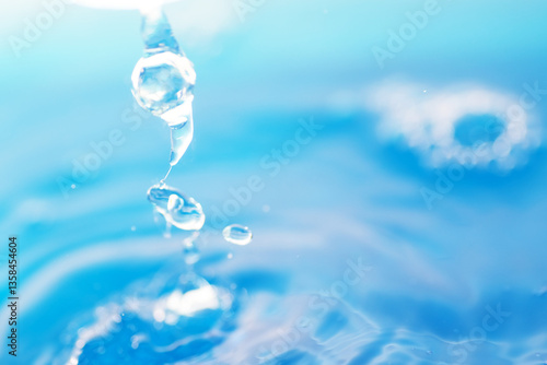 Photos Water is a transparent, tasteless, odorless and nearly colorless chemical substa